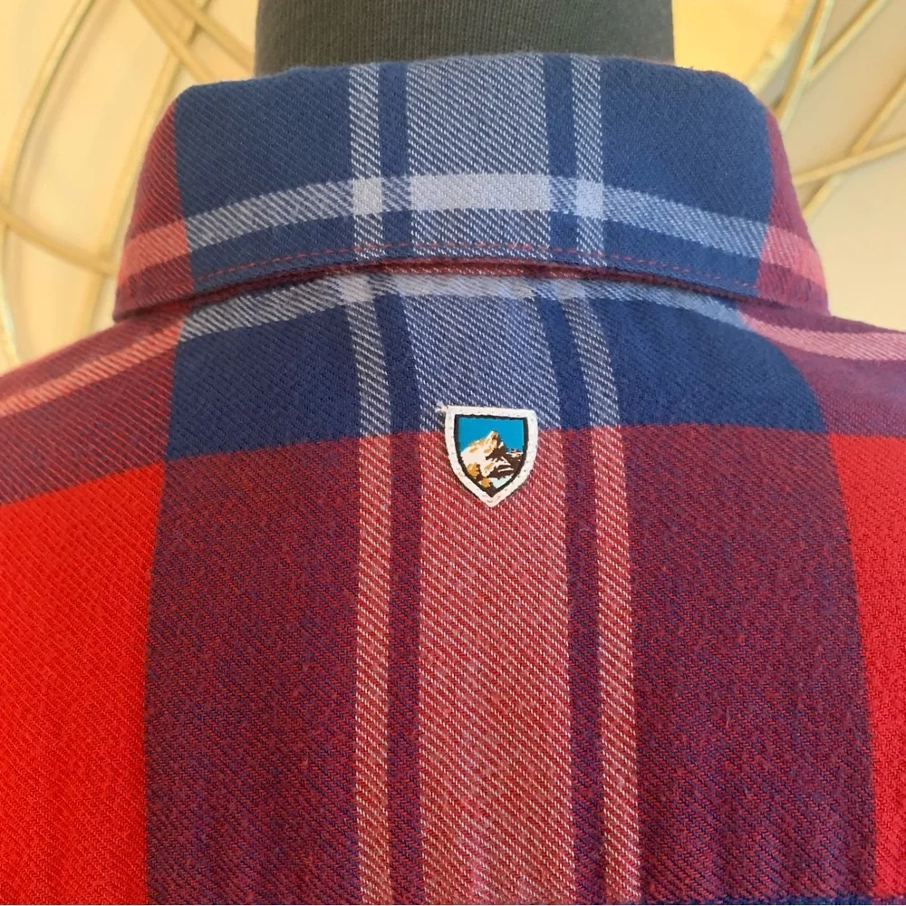 KUHL plaid flannel button down shirt . 🏔 - Picture 4 of 4